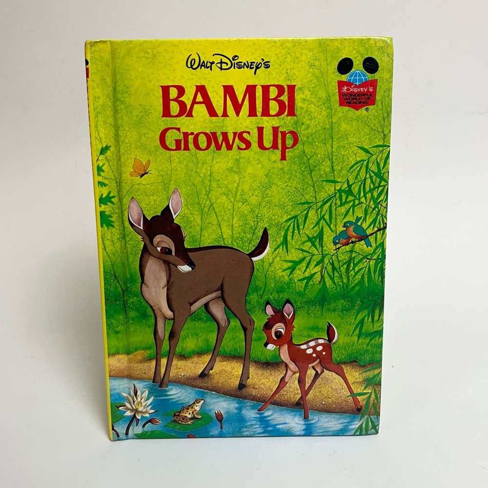 Vintage Disney Bambi Grows Up 1979 Childrens Book Hardcover Random House Grolier
